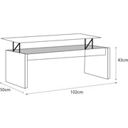 Foto de MESA DE CENTRO ALTEREGO SIDE SUYEN K72886 ROBLE 