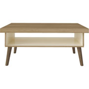 Foto de Mesa de centro Bertolini Lucca Roble Con Off White 