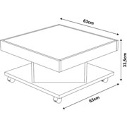 Foto de Mesa de Centro Bertolini Sahara Canela 