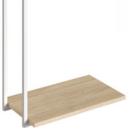 Foto de Mesa lateral Alterego Eli Keo roble/blanco 
