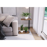 Foto de Mesa lateral Alterego Eli Keo 27819Usaver roble/negro 