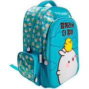 Foto de Mochila Escolar American 3D Molang and Piu Piu Verde 