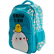 Foto de Mochila Escolar American 3D Molang and Piu Piu Verde 