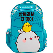 Foto de Mochila Escolar American 3D Molang and Piu Piu Verde 