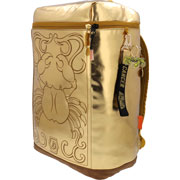 Foto de Mochila Escolar Caballeros Del Zodiaco Death Mask de Cancer Dorado Yadatex 