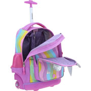 Foto de Mochila Escolar Chenson Happy Girl Arcoiris Con Ruedas 