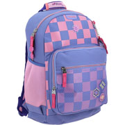 Foto de Mochila Escolar Chenson Happy Girl Cuadros Morado 