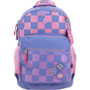 Foto de Mochila Escolar Chenson Happy Girl Cuadros Morado 