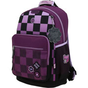 Foto de Mochila Escolar Chenson Happy Girl Cuadros Negro 