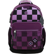 Foto de Mochila Escolar Chenson Happy Girl Cuadros Negro 