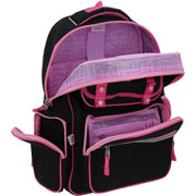 Foto de Mochila Escolar Chenson Happy Girl Negro Fucsia 
