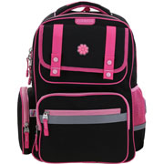 Foto de Mochila Escolar Chenson Happy Girl Negro Fucsia 