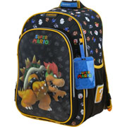 Foto de Mochila Escolar Chenson Mario Bros Booser Negro 