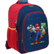 Foto de Mochila Escolar Chenson Mario Bros Y Luigi Azul 
