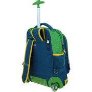 Foto de Mochila Escolar Chenson Mario Bros Y Yoshi Con Ruedas Azul 