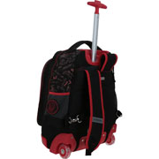 Foto de Mochila Escolar Chenson Miles Morales Con Ruedas Negro/Rojo 