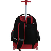 Foto de Mochila Escolar Chenson Miles Morales Con Ruedas Negro/Rojo 