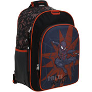 Foto de Mochila Escolar Chenson Miles Morales Negro/Rojo 