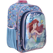 Foto de Mochila Escolar Chenson Princesas Ariel Azul 