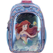 Foto de Mochila Escolar Chenson Princesas Ariel Azul 