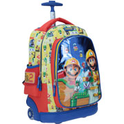 Foto de Mochila escolar con ruedas Chenson MB65381-L Mario Bros amarillo 