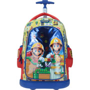Foto de Mochila escolar con ruedas Chenson MB65381-L Mario Bros amarillo 