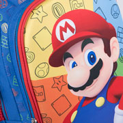 Foto de Mochila escolar con ruedas Chenson MB65625-9 Mario Bros azul 