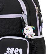 Foto de Mochila Escolar Disvasari Mozioni Black Vibes con Ruedas Negro 