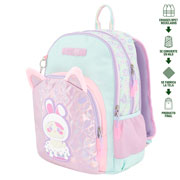 Foto de Mochila Escolar Disvasari Mozioni Bunny Cloud Triple Rosa 