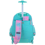 Foto de Mochila Escolar Happy Girl Con Ruedas Turqueza Chenson Hg70994 