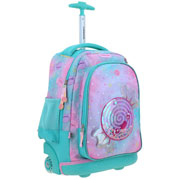 Foto de Mochila Escolar Happy Girl Con Ruedas Turqueza Chenson Hg70994 