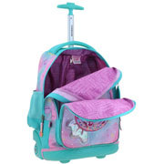 Foto de Mochila Escolar Happy Girl Con Ruedas Turqueza Chenson Hg70994 