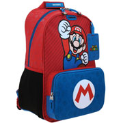 Foto de Mochila Escolar Mario Bros Azul Chenson Mb71104 