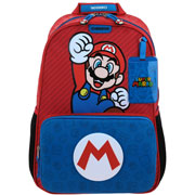 Foto de Mochila Escolar Mario Bros Azul Chenson Mb71104 