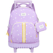 Foto de Mochila Escolar May Fair Daisy Lila con Ruedas 