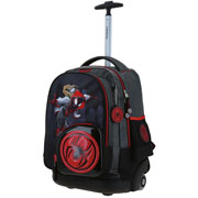 Foto de Mochila Escolar Miles Morales Con Ruedas Gris Chenson Mm71020 