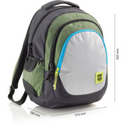 Foto de Mochila Escolar Mqr Berlin Rider Green Triple 