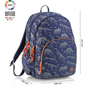 Foto de Mochila Escolar Mqr Oslo Dinoworld Triple 