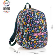 Foto de Mochila Escolar Mqr Oslo Spring Night Triple 