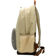 Foto de Mochila Escolar Norma Jean Book Pana Blanco 