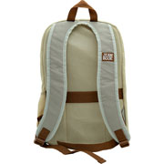 Foto de Mochila Escolar Norma Jean Book Pana Blanco 