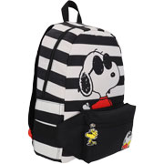 Foto de Mochila Escolar Peanuts Rayas Negro Yadatex 