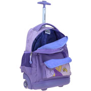 Foto de Mochila Escolar Princesas Con Ruedas Lila Chenson Pr71116 