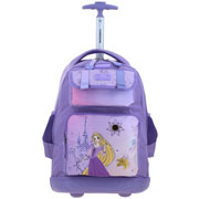 Foto de Mochila Escolar Princesas Con Ruedas Lila Chenson Pr71116 