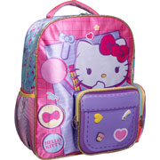 Foto de Mochila Escolar Hello Kitty Ruz Clip Rosa 