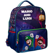 Foto de Mochila Escolar Ruz Mario Bros Luigi 2 Azul 
