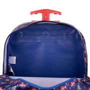Foto de Mochila Escolar Ruz Mario Bros Luigi 2 Con Ruedas Azul 