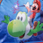Foto de Mochila Escolar Ruz Mario Bros Yoshi 2 Azul 