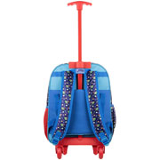 Foto de Mochila Escolar Ruz Mario Bros Yoshi 2 Con Ruedas Azul 