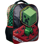 Foto de Mochila Escolar Ruz Minecraft 3D Negro 